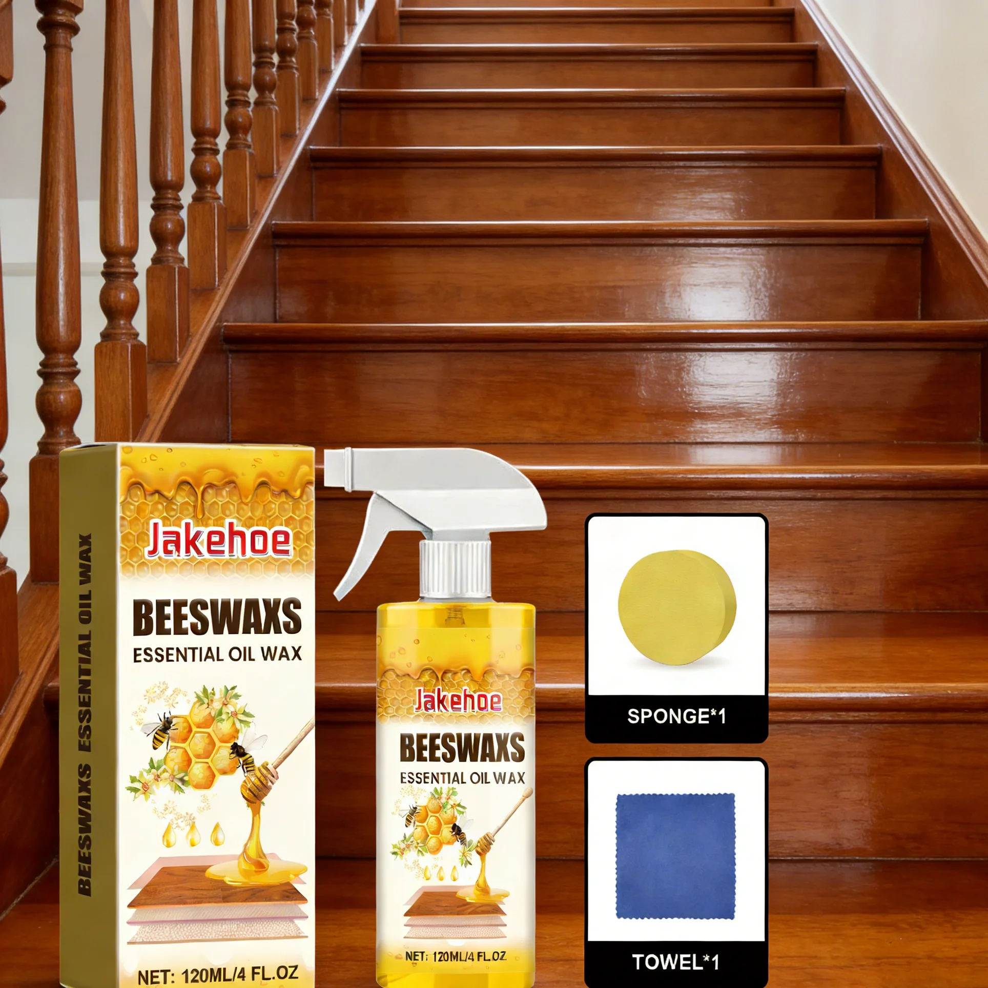 Woodworking Oil Finish - Спрей для полировки мебели с пчелиным