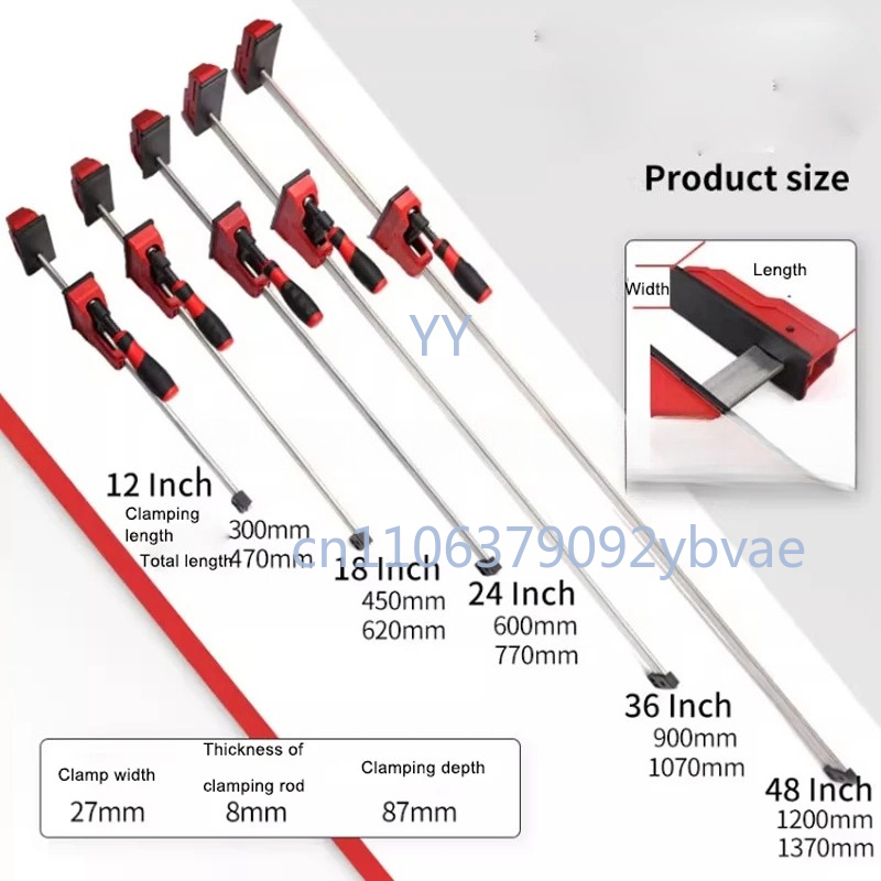 Woodworking Quick Clamps - Мощный параллельный зажим 12, 18, 24,