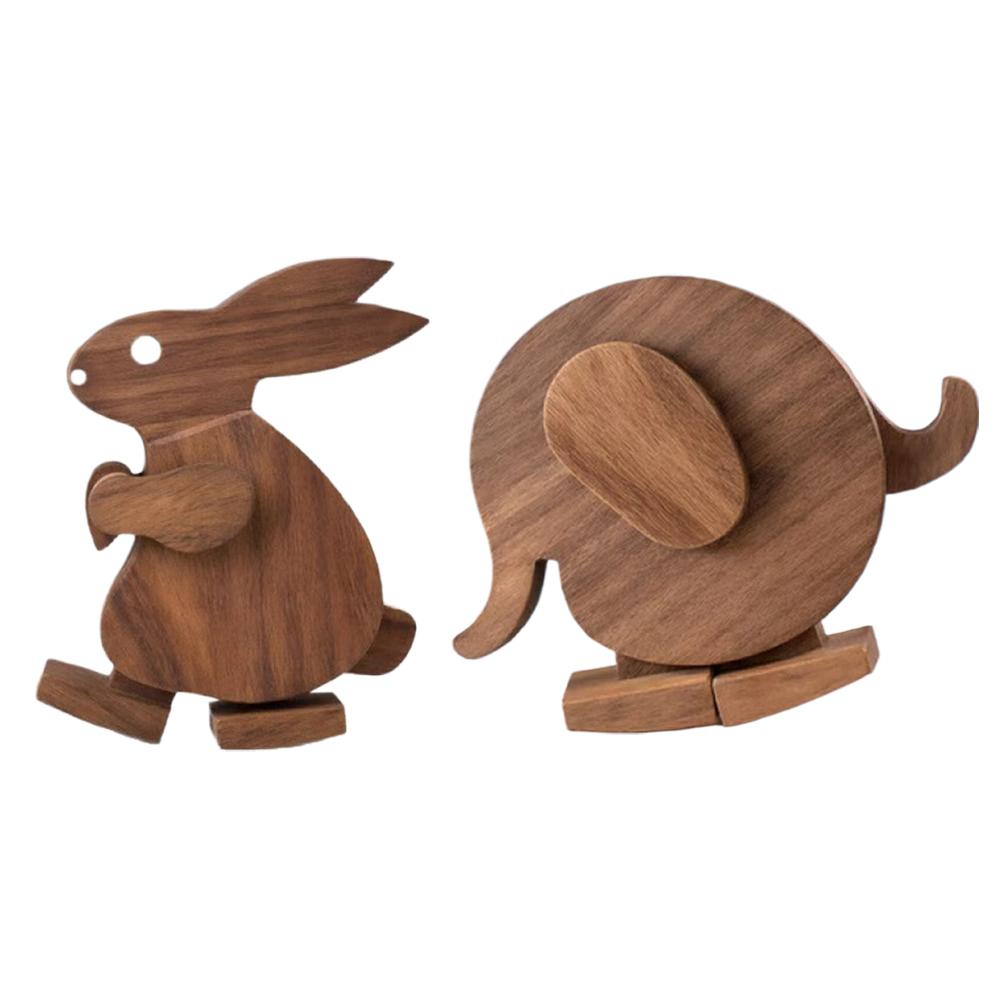 Woodworking Joint - Набор из 2 скандинавских деревянных фигурок