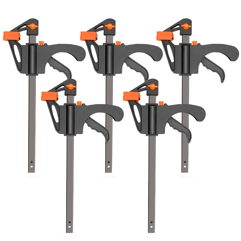Woodworking Quick Clamps - 4-дюймовый быстрый трещотчатый зажим F, деревообрабатывающий