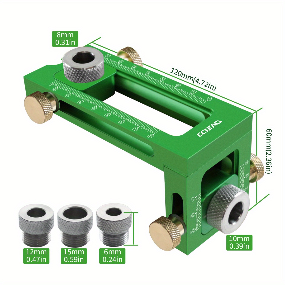 Винтовой зажим 2-в-1, регулиру – обзор и цена Woodworking Drill Bits