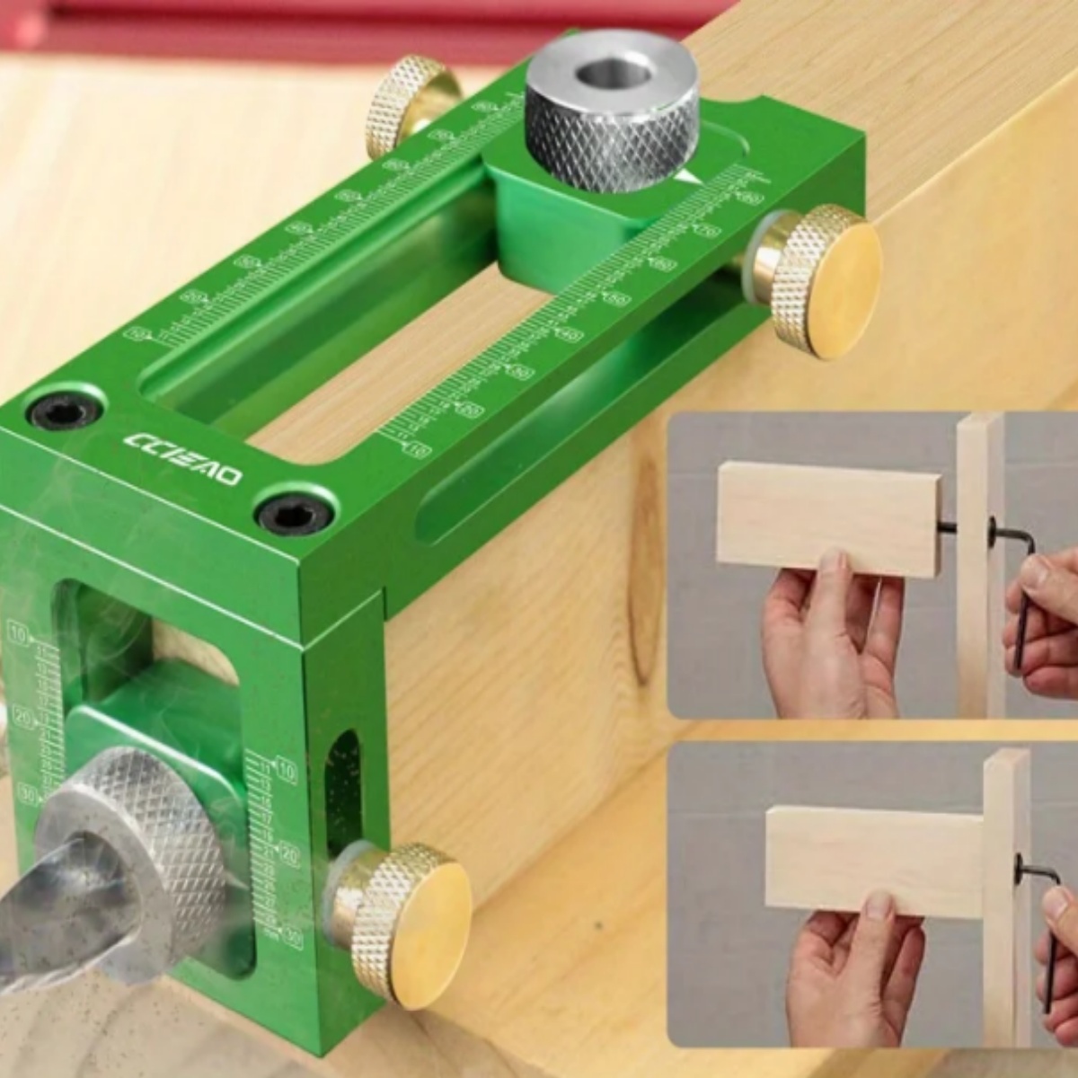 Винтовой зажим 2-в-1, регулиру – обзор и цена Woodworking Drill Bits