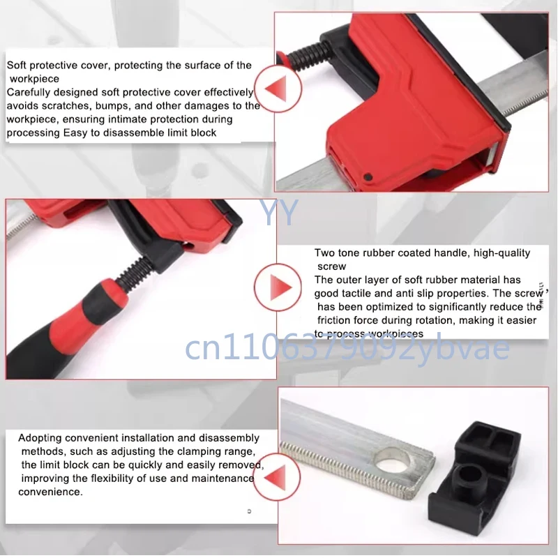 Мощный параллельный зажим 12,  – обзор и цена Woodworking Quick Clamps